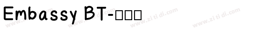 Embassy BT字体转换